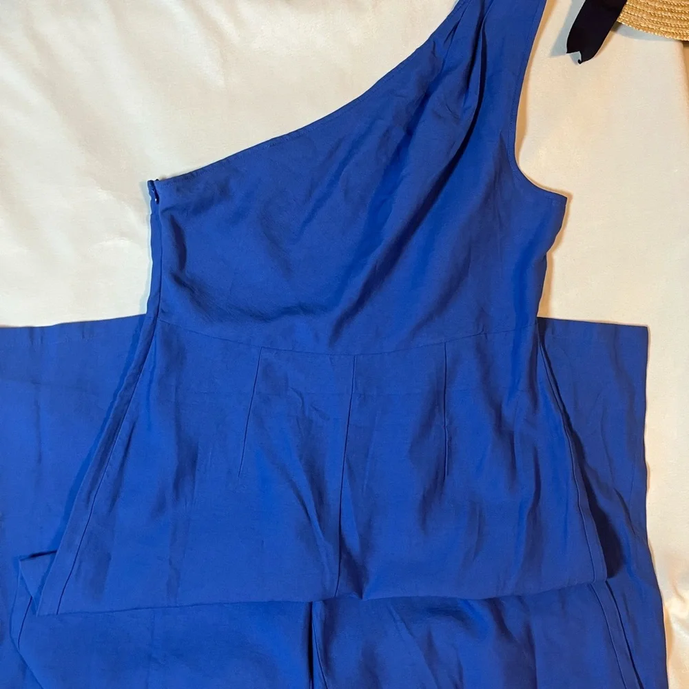 SHEIN Royal Blue Wide-Leg One-Shoulder Jumpsuit XL - Picture 2 of 4
